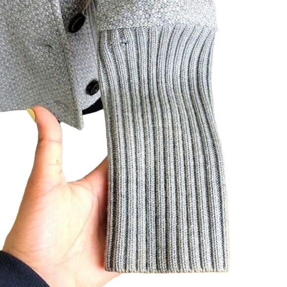 Ellen Tracy Women's Peacoat Double Breasted Wool Jacket Grey size XS - Picture 10 of 10